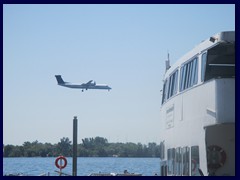 View of the Harbourfront the tour boat 005 - Landing at - Billy Bishop Toronto City Airport